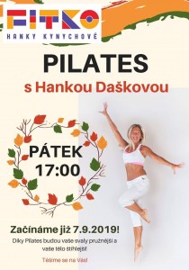 Pilates nově také v pátek v 17:00! Začínáme 7. 9. 2018. 